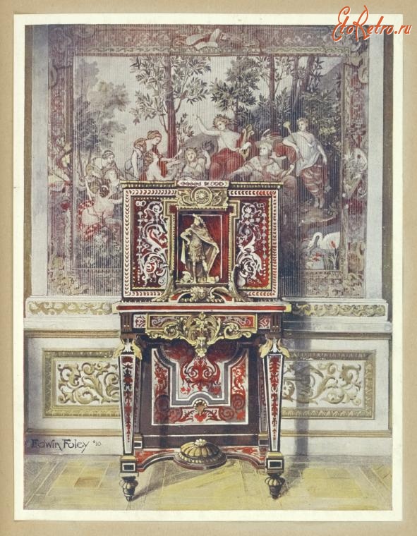 Предметы быта - История мебели. Сундуки, маркетри. Франция, 1600-1799