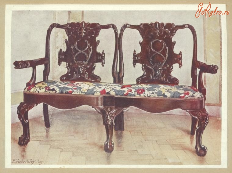 Предметы быта - История мебели. Диваны, 1700-1799