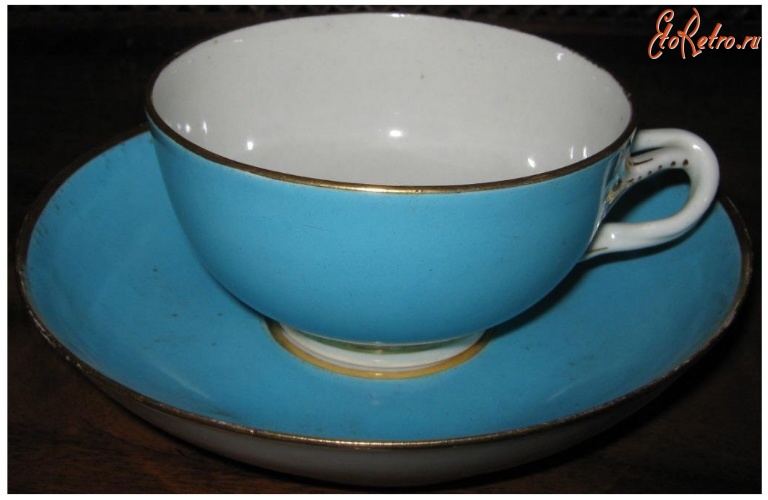 Предметы быта - Голубая чайная пара