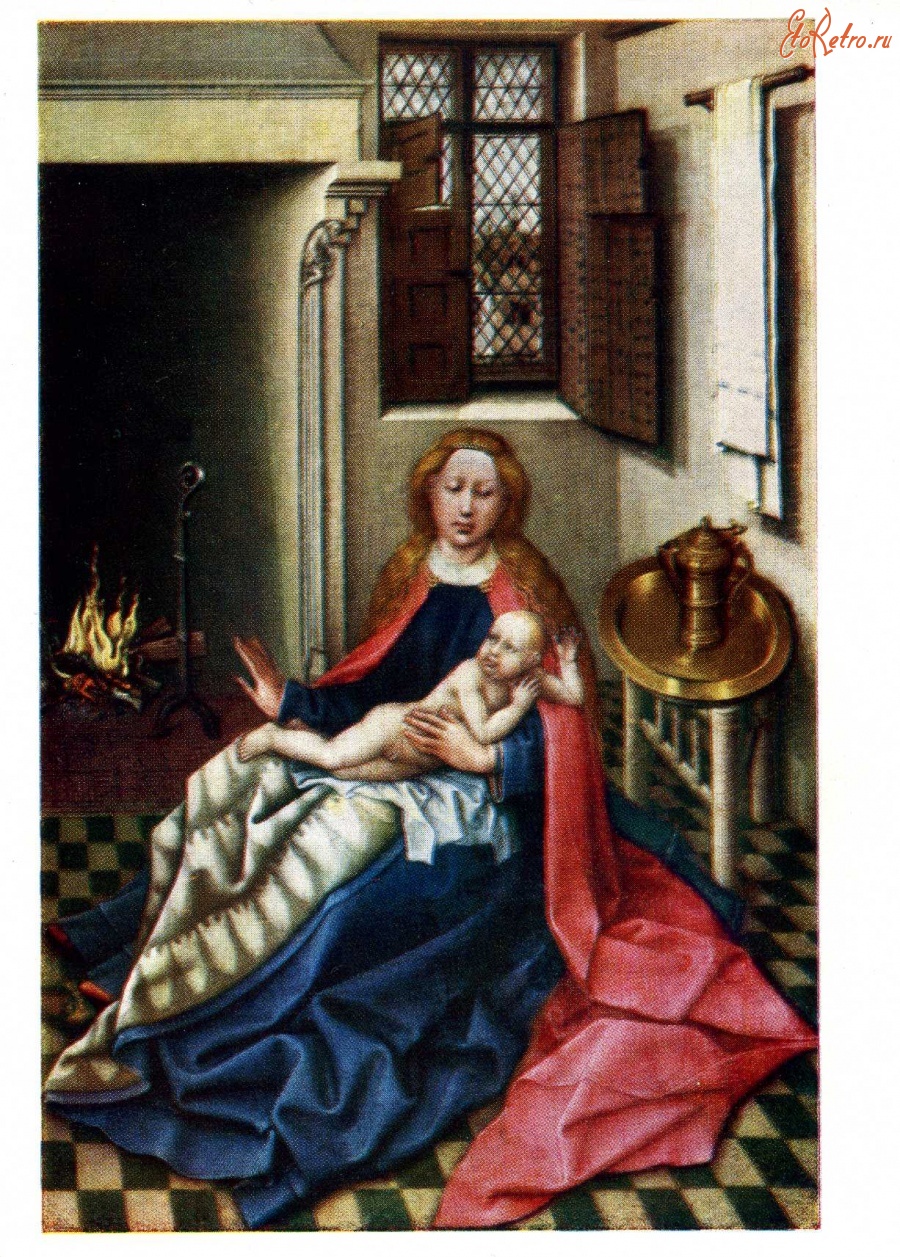 Картины - Флемальский мастер (работал в первой половине XV в.). Мадонна с младенцем.