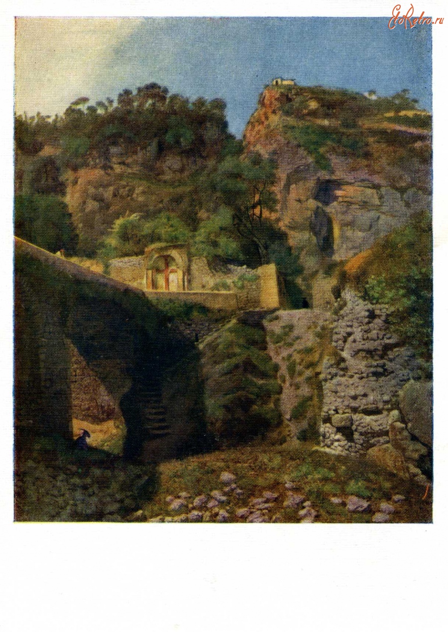 Картины - Л.Ф.Лагорио. Вид Капо ди Монте в Сорренто.