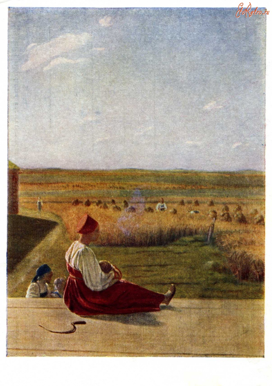 Картины - А. Г. Венецианов (1780 - 1847). На жатве. Лето.