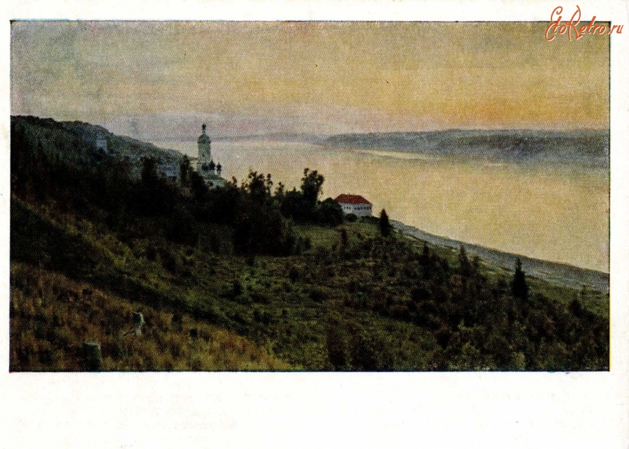 Картины - И. И. Левитан (1861 - 1900). Вечер. Золотой плёс. 1889 г.