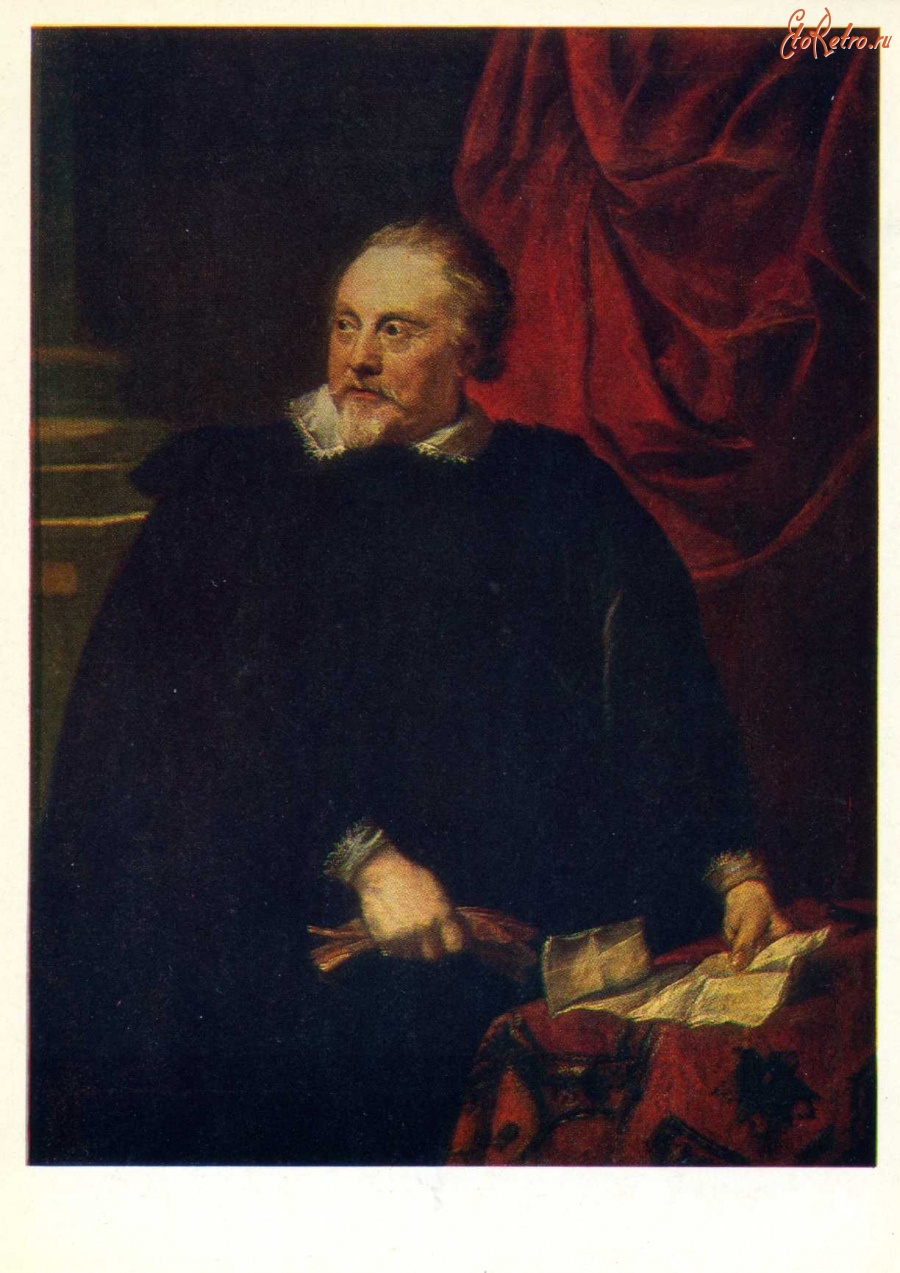 Картины - Антонис Ван Дейк.1599 - 1641. Мужской портрет.