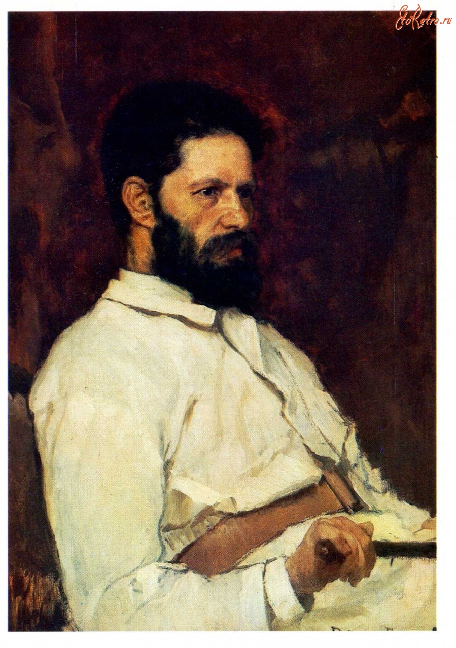 Картины - В. М. Васнецов. ( 1848 - 1926 ). Портрет скульптора Марка Матвеевича Антокольского.