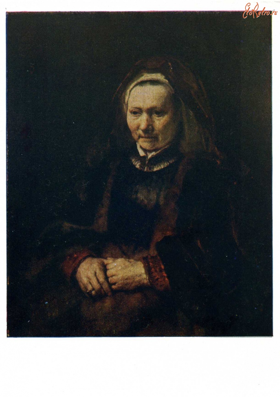 Картины - Рембрандт ван Рейн (1606 - 1669). Портрет старушки.