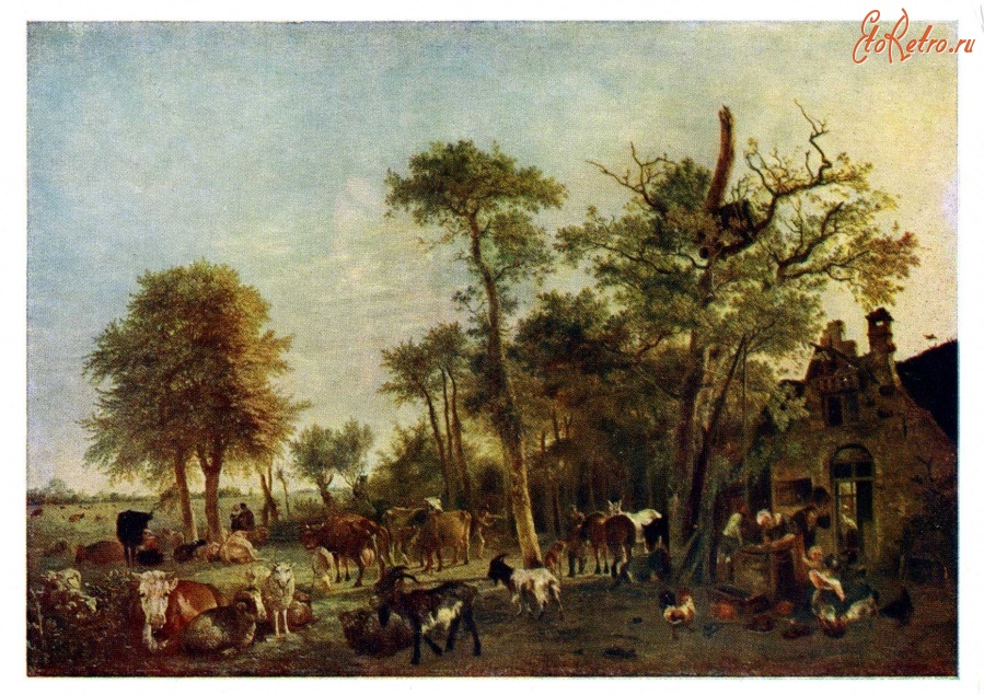 Картины - П. Поттер (1625 - 1654). Ферма.