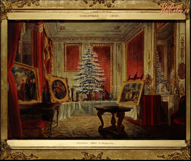 Картины - Викторианская Рождественская ёлка