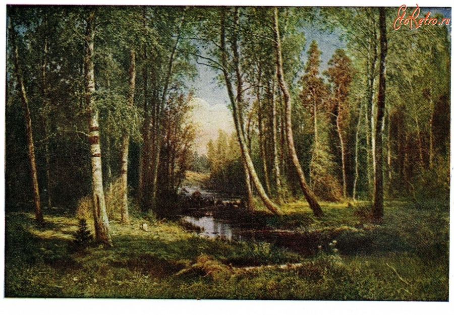 Картины - І. І. Шишкін. Лісове болото.