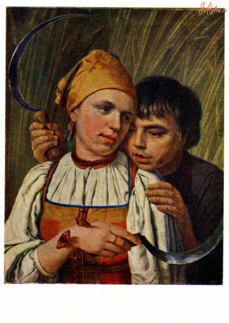 Картины - А. Г. Венецианов (1780 - 1847). Жнецы. 1820 - е гг.