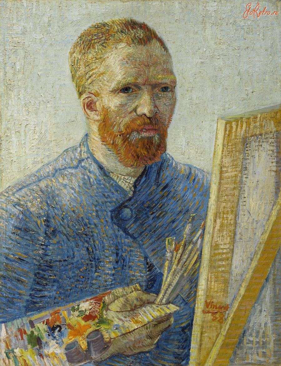Картины - Винсент Ван Гог, Автопортрет, 1888