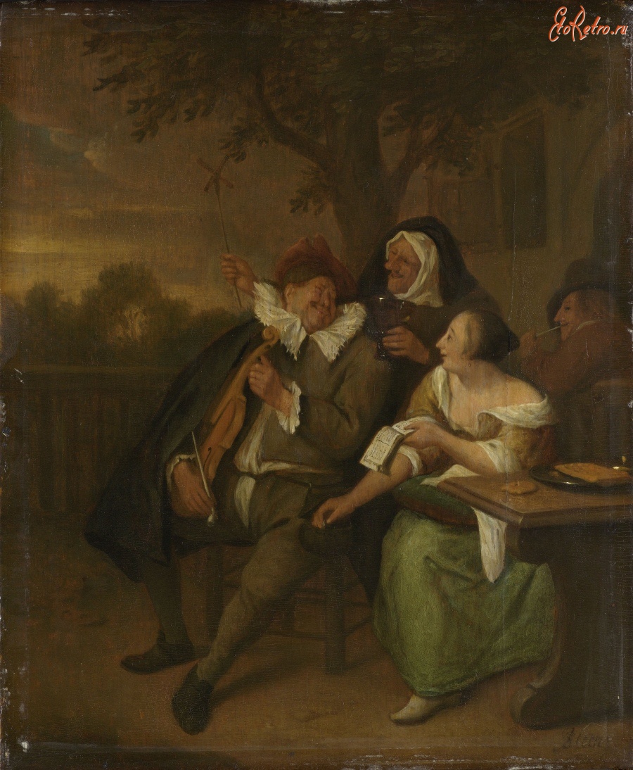 Картины - Ян Стен. Весёлая компания, 1670-1679