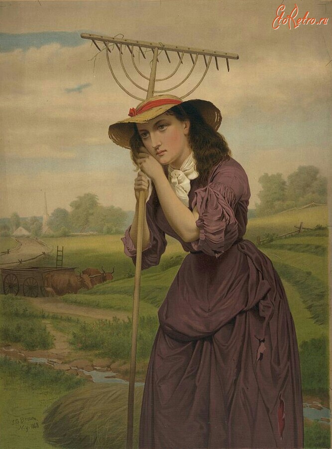 Картины - Джон Джордж Браун, 1831-1913. Мод Мюллер