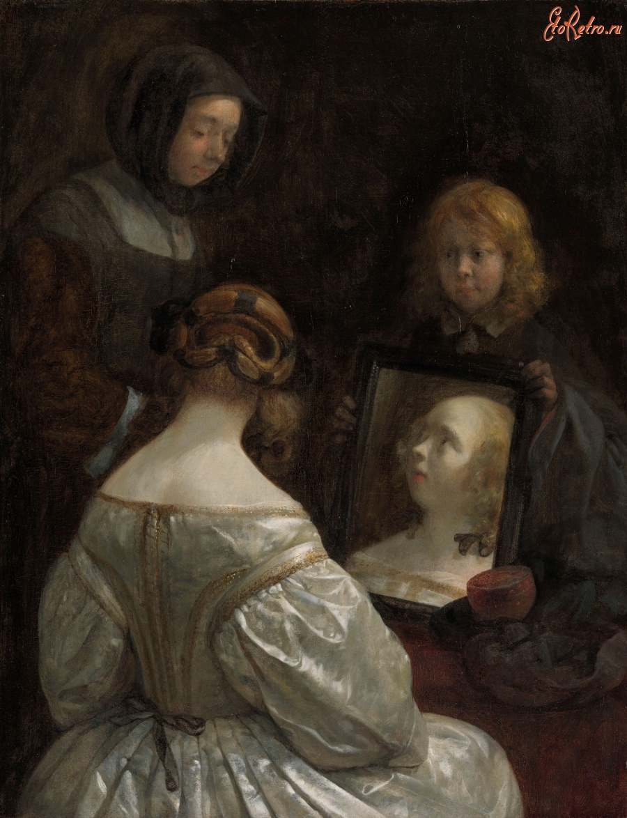 Картины - Девушка перед зеркалом