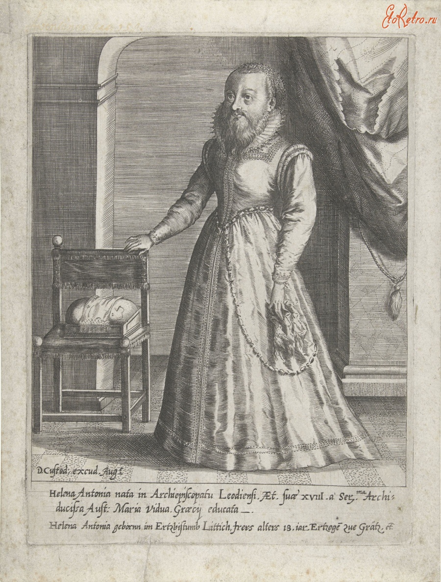 Картины - Портрет 18-летней Елены Антонии с бородой, 1579-1615