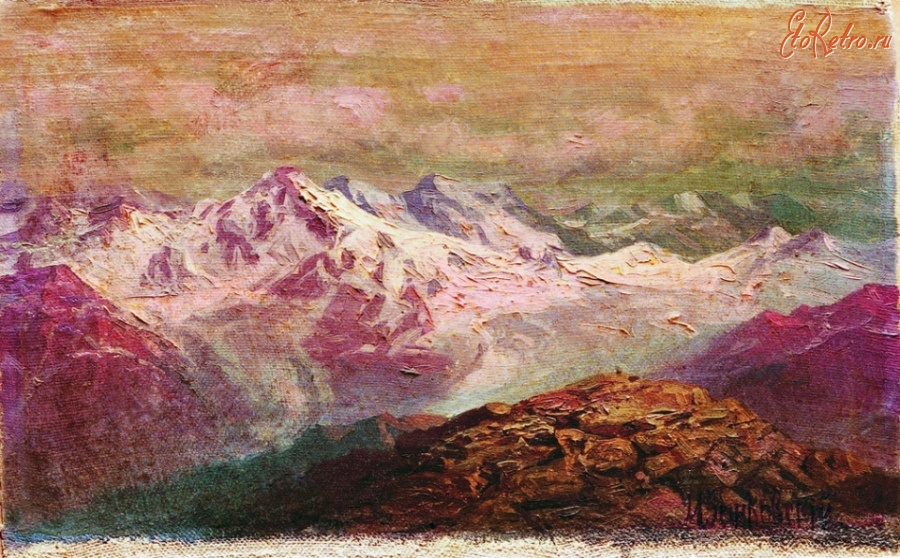 Картины - Горная гряда Кавказа