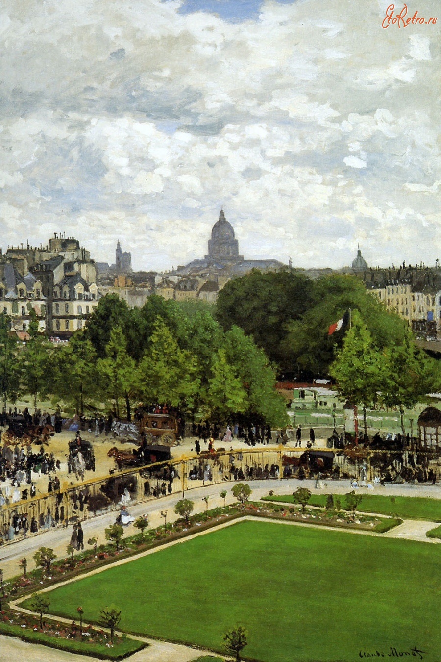 Картины - Клод Моне. Сад инфанты. 1867