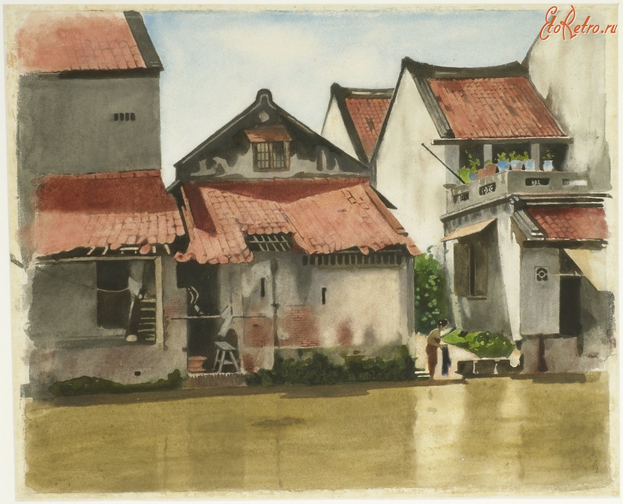 Картины - Виллем Витсен. Канал в Батавии