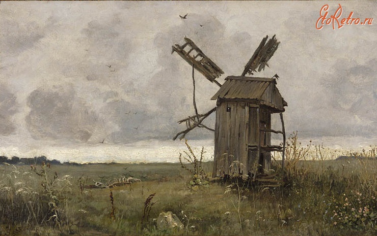 Картины - Картини  польських  художників.  Старий вітряк.