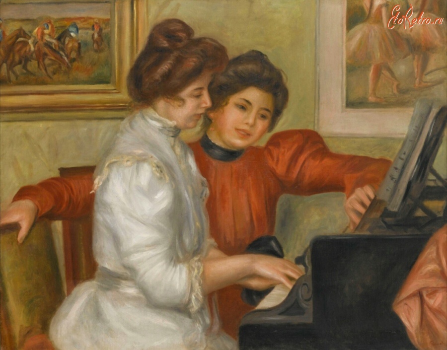 Картины - Ивонна и Кристина Лероль за роялем