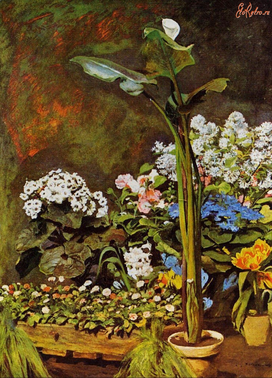 Картины - Аурум и цветы в горшках