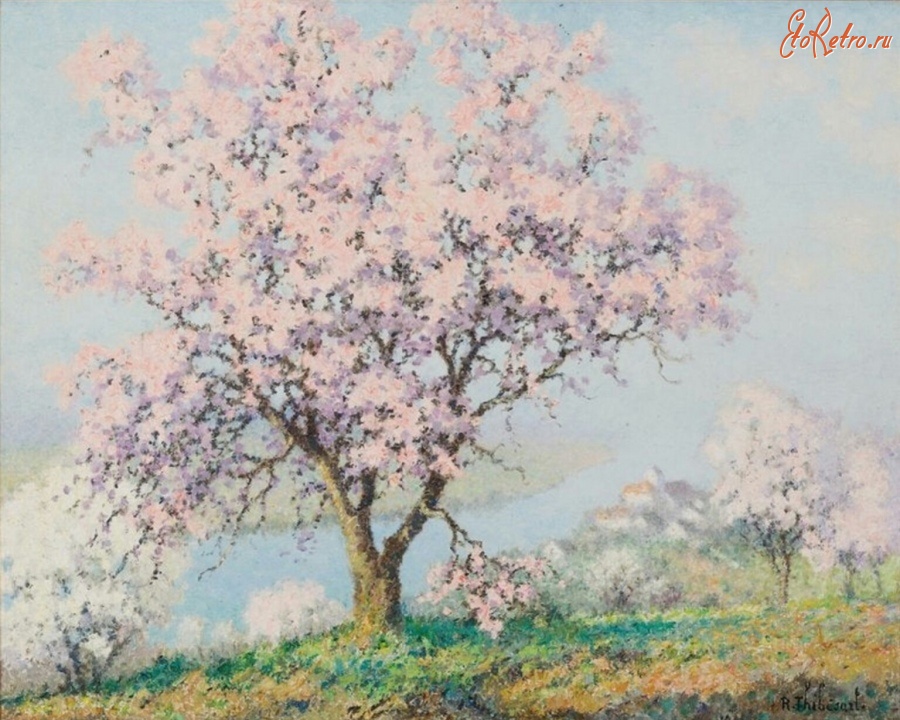 Картины - Раймонд Тиберсарт. Цветущие деревья