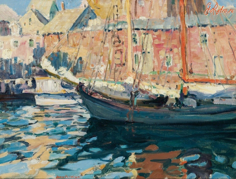 Картины - Рыбацкие лодки в Глостере