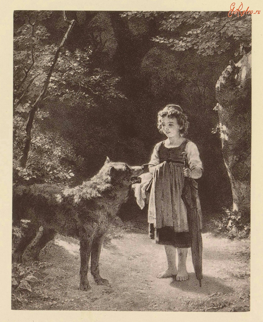 Картины - Красная Шапочка и Серый Волк