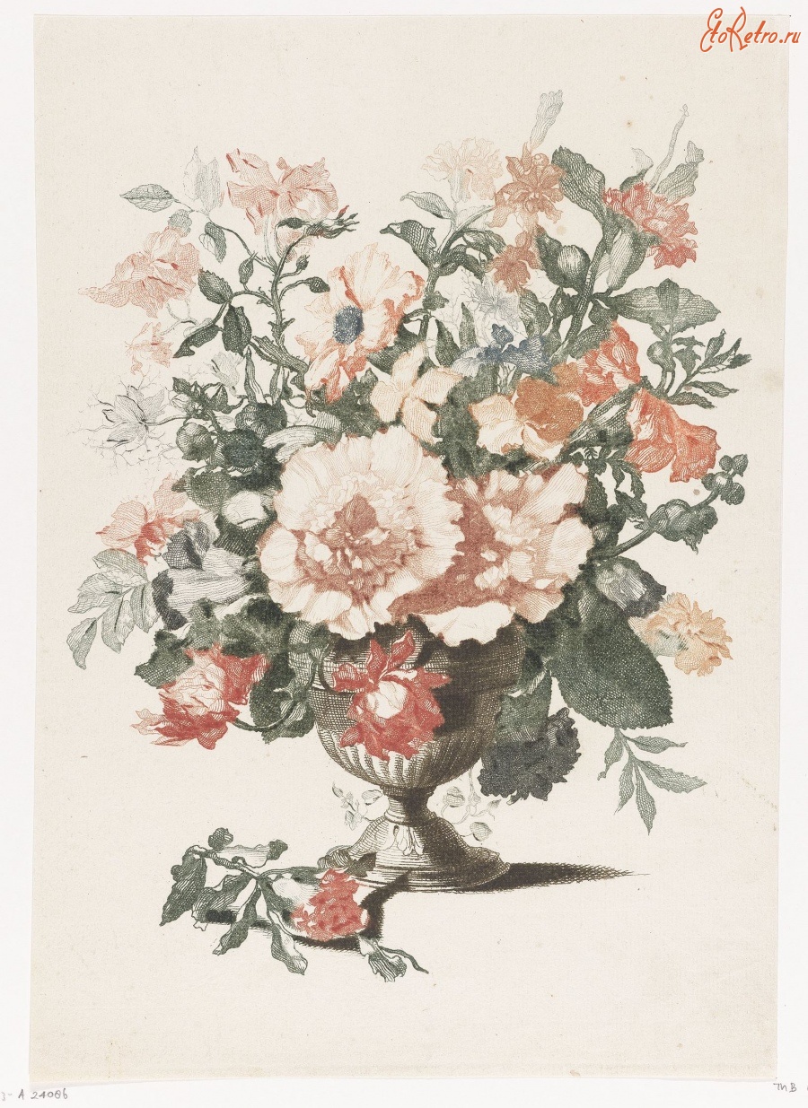 Картины - Цветы в садовой вазе