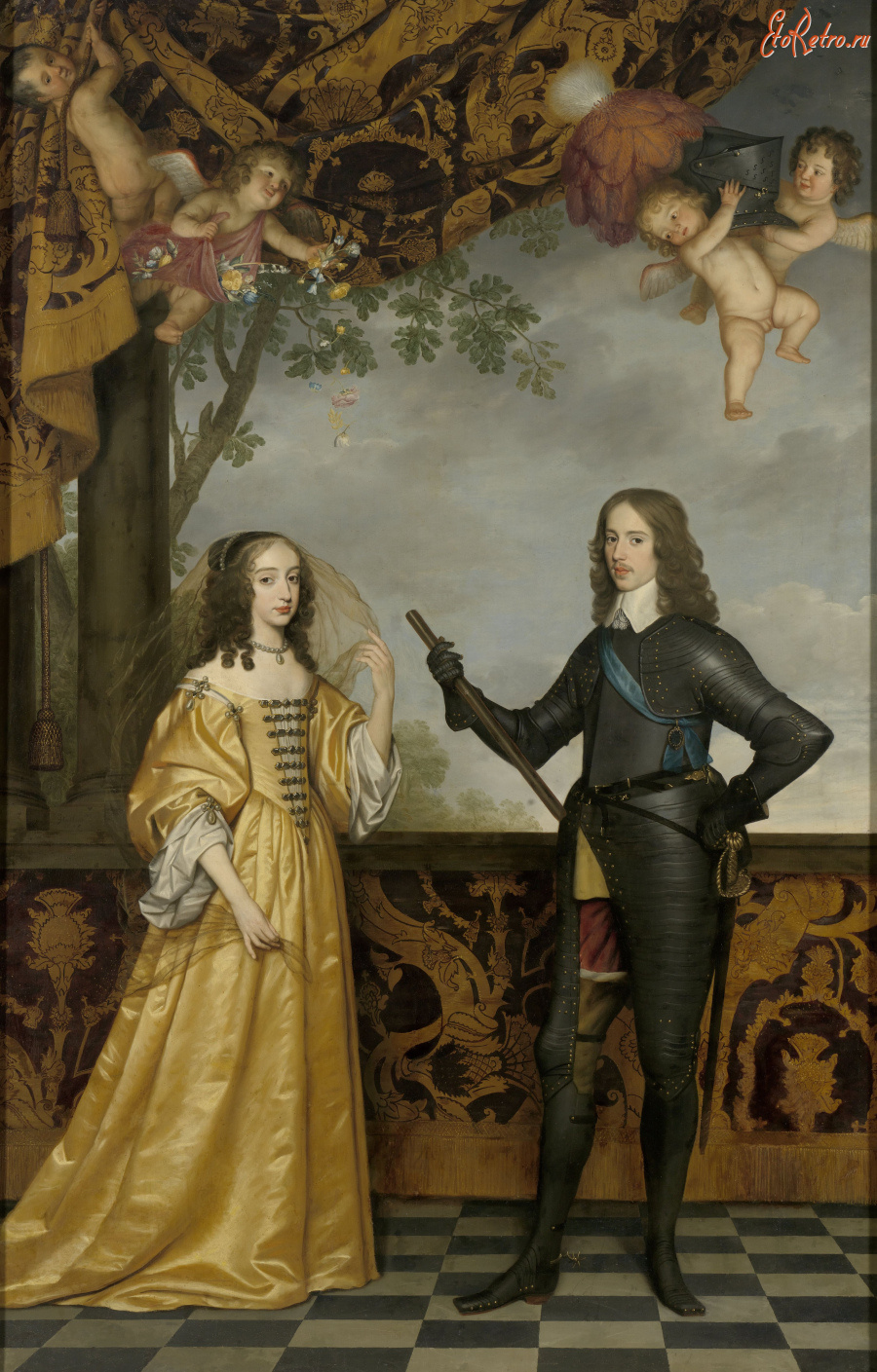 Картины - Вильгельм II Оранский и Мария Генриетта Стюарт