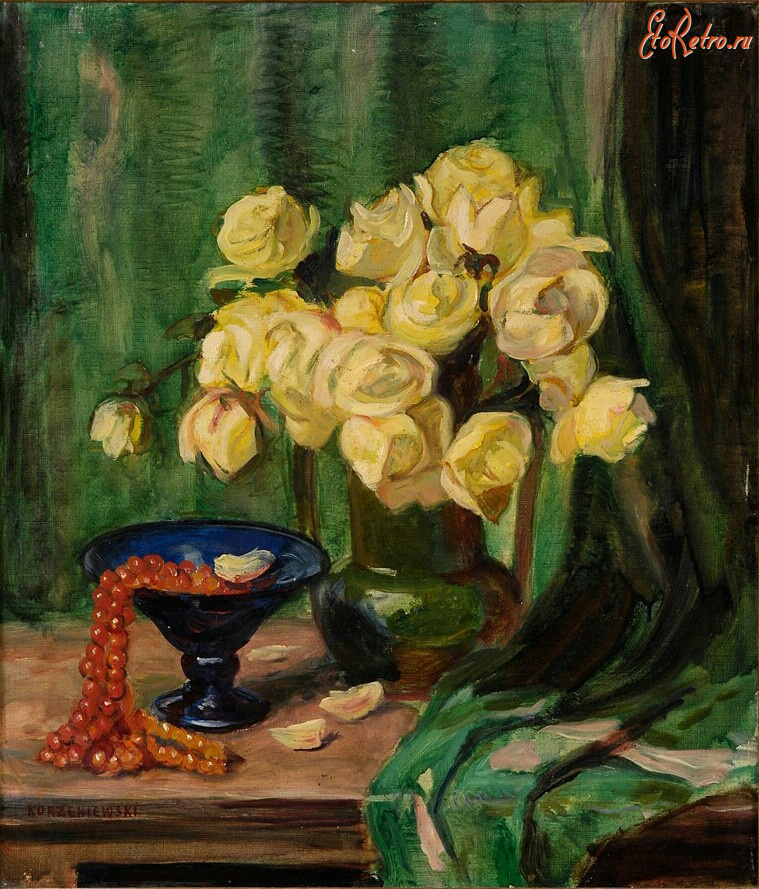 Картины - Станислав Корженевский, Жёлтые розы
