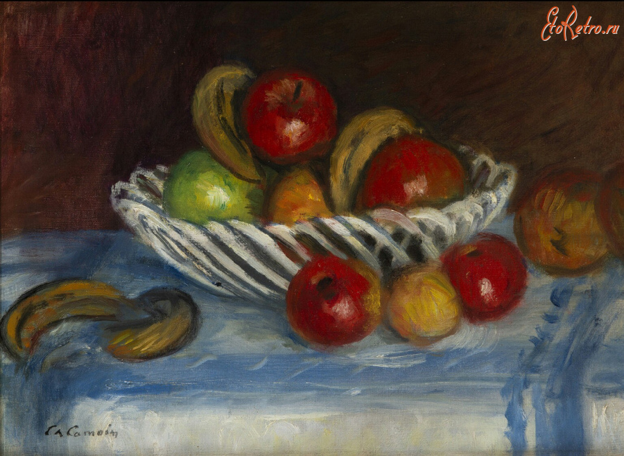 Картины - Шарль Камуан, Корзина с фруктами