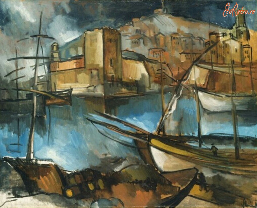 Картины - Морис де Вламинк, Старый порт в Марселе