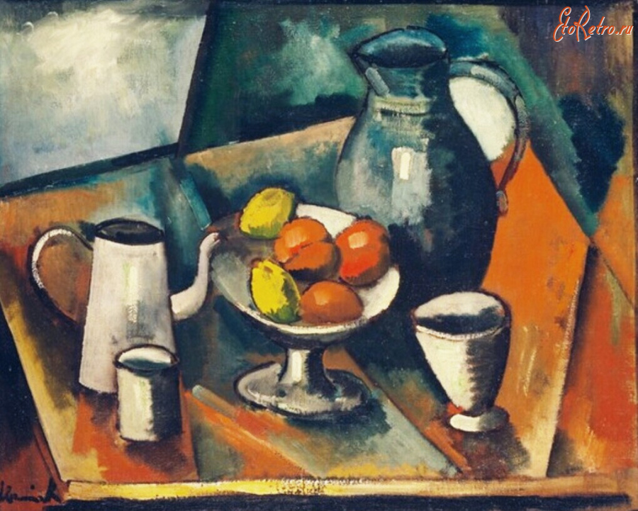 Картины - Морис де Вламинк, Ваза с лимонами