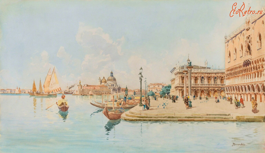 Картины - Антониетта Брандес, Венецианская лагуна и Дворец Дожей