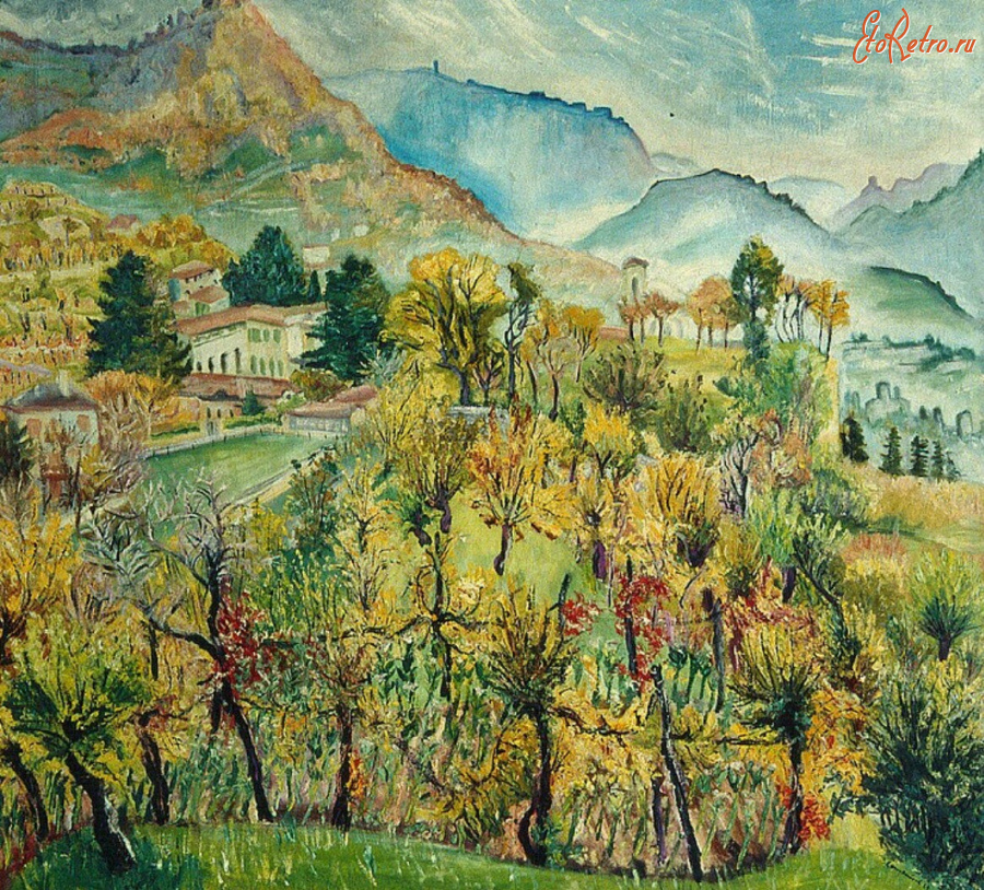 Картины - Поль Камениш, Летний пейзаж в Мендризотто II