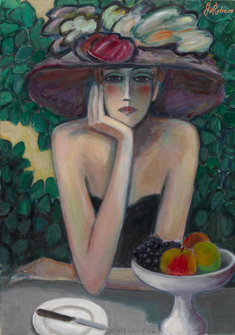 Картины - Жан-Пьер Кассиньоль, Ваза с фруктами
