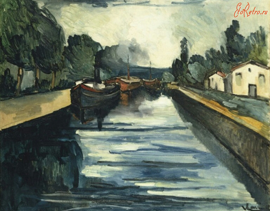 Картины - Морис де Вламинк. Пейзаж на реке