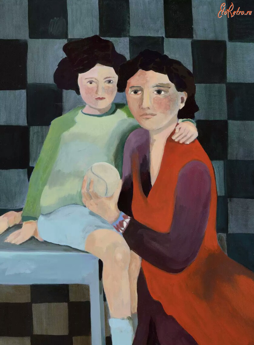 Картины - Лотти Коул. Эйр де Лукас и её дочь Анна