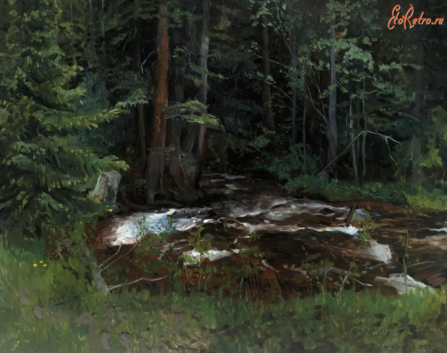 Картины - Рэйчел Персонет. Лесной пейзаж в Лавенленде, штат Колорадо