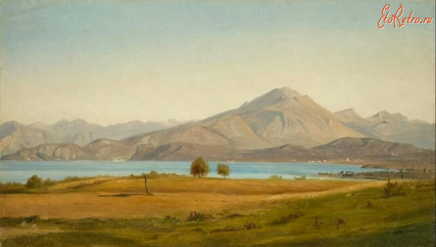 Картины - Людвиг Гурлитт. Горный пейзаж с озером
