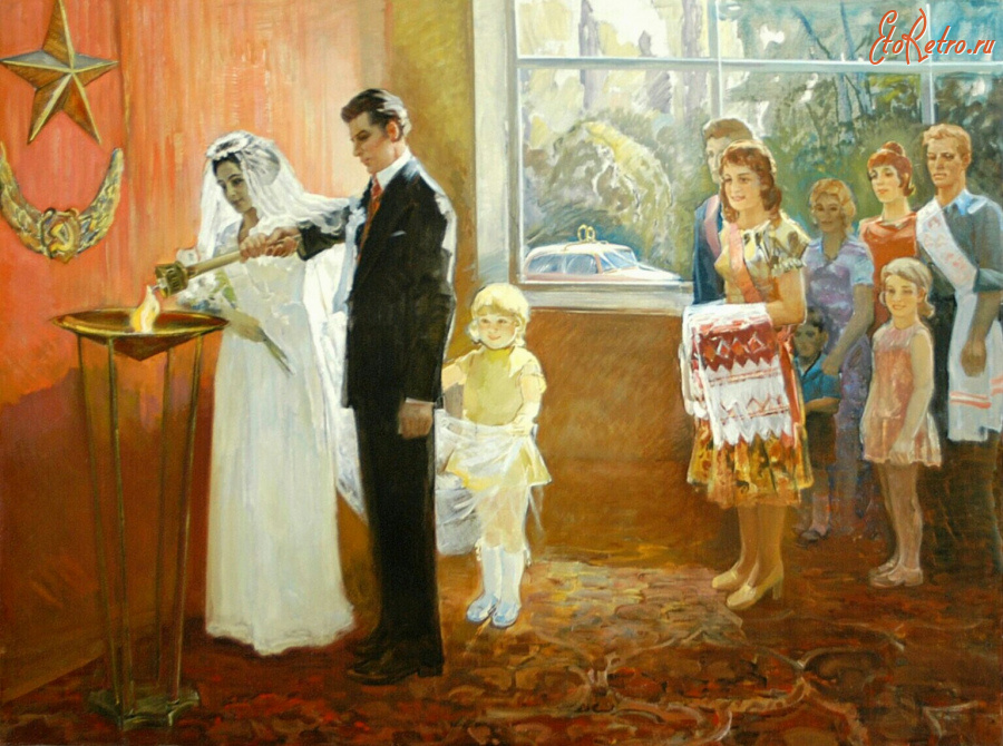 Картины - Анатолий Ляшков. Комсомольская свадьба
