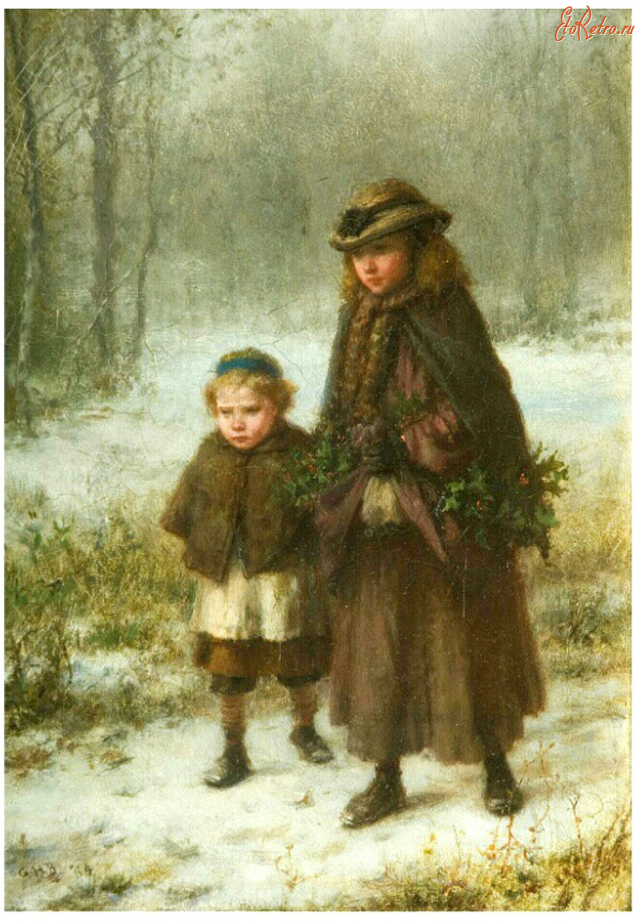 Картины - Дж. Генри Ботон. Рождественское утро, 1864