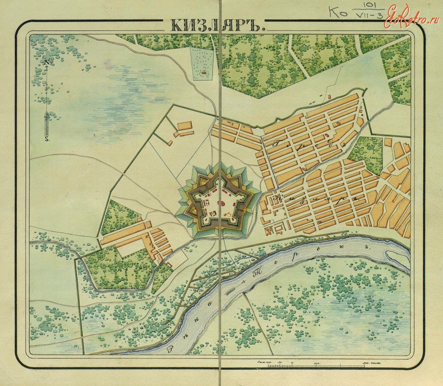 Кизляр - План Кизляра, 1830 год