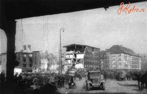 Калининградская область - Советск (до 1946 .Тильзит).  Разрушенные здания одного из немецких городов по дороге на Тильзит.
