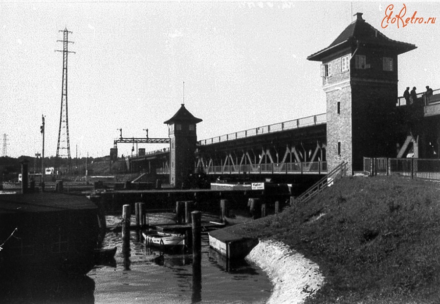 Калининград - Калининград (до 1946 г. Кёнигсберг). Reichsbahnbruecke - Двухярусный мост 1935 год