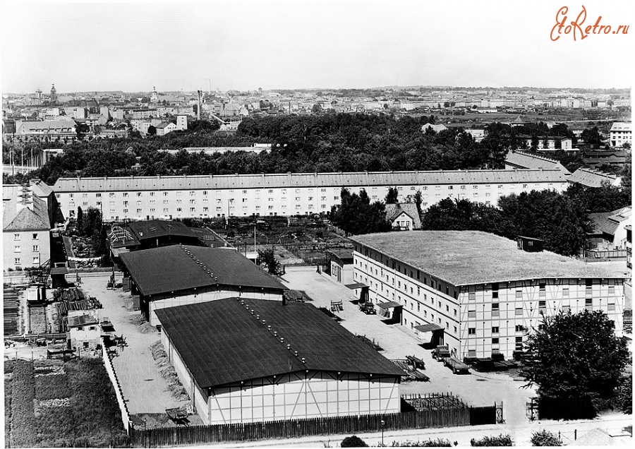 Калининград - Калининград (до 1946 г. Кёнигсберг). Вид с водонапорной башни скотобойни в Розенау