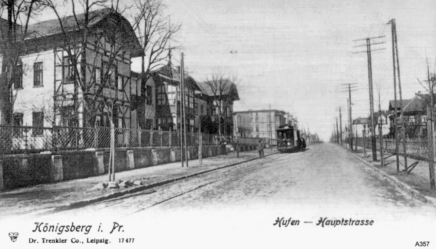 Калининград - Вид на Hufen-Allee 1910 год.