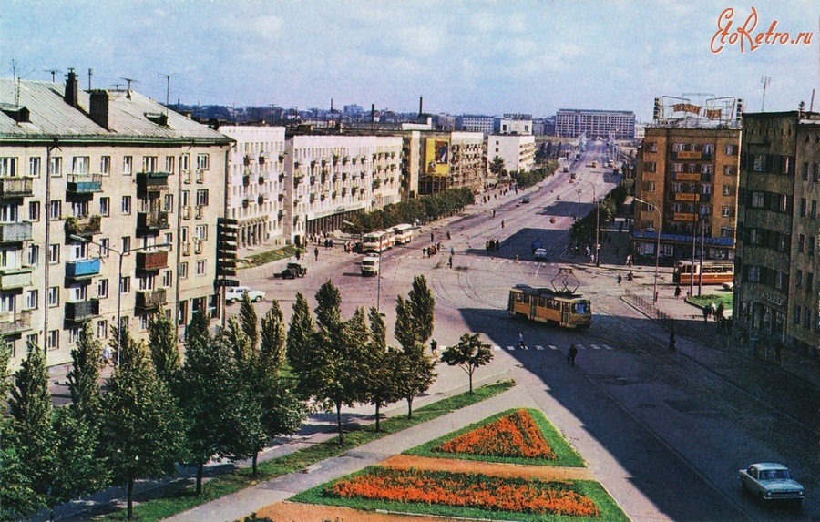 Калининград - Калининград. Ленинский проспект. 1975 год.
