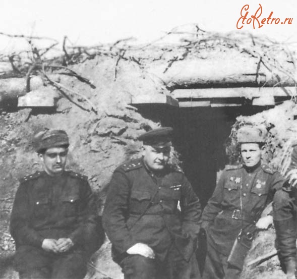 Калининград - Золотарев, Тишенко, Денисов. НП на форту № 3 под Кенигсбергом. Апрель 1945 г.